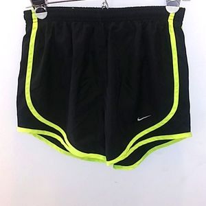 Nike Dri Fit Black & Green Shorts Size XS